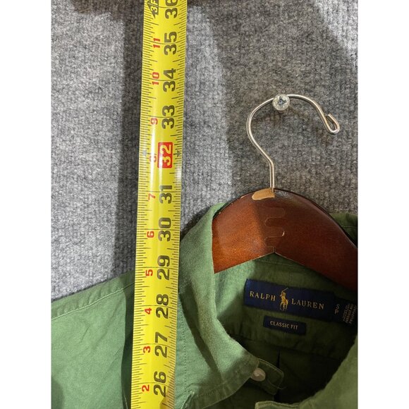 Ralph Lauren Shirt Mens Small Green Classic Fit Short Sleeve Button Down Casual - Picture 4 of 10